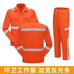 GYJ6625环卫灰反系扣夏长套装