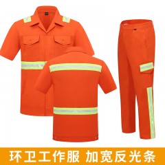 GYJ6026环卫绿反系扣短袖套装