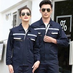 GYJ6623反光条铜拉链夏长套装