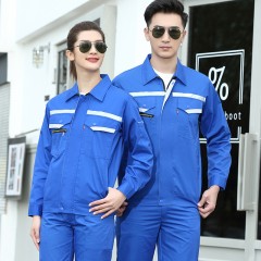 GYJ6623反光条铜拉链夏长套装