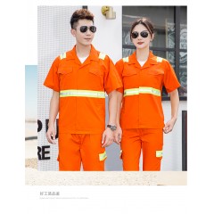 GYJ6026环卫绿反系扣短袖套装