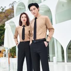 2022秋季新款衬衫男时尚商务衬衣女职业衬衣配西装