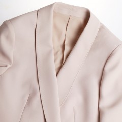 杏色时尚女士西装套装女2022早秋新款时尚职业工作服女西服气质女神范高端大牌