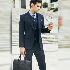 西装套装帅气新郎结婚西服婚礼男士休闲英伦风修身商务正装