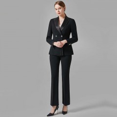 黑色西装套装女高端西服职业装气质正装珠宝工作服时尚销售工作装