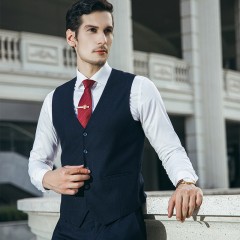 男秋季正装西服套装男士宝蓝格子休闲商务修身结婚礼服西装男英伦