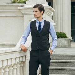 灰色西服套装男士修身商务正装上班西装职业伴郎服新郎结婚礼服