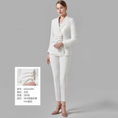 白色西装套装女高端西服职业装气质正装工作服时尚销售工作装小个子套装潮