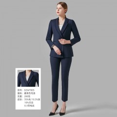 2022新款秋装藏青色西装套装女爆款时尚气质职业装面试装工作服西服秋