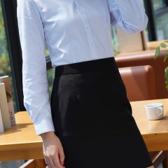 秋季新款液氨免烫女士长袖衬衣春夏时尚商务V领衬衫