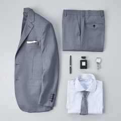男士西服套装春秋季商务时尚西装外套上班职业装