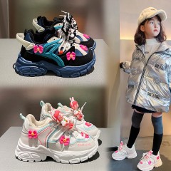 女童运动鞋2022秋冬新款儿童老爹鞋中大童学生小女孩二棉鞋子批发