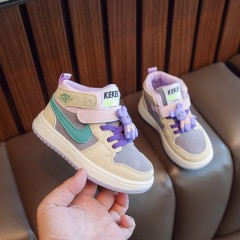 女童运动鞋2022秋季新款儿童板鞋中大童学生小女孩AJ休闲鞋批发