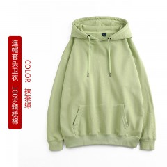卫衣男款春秋新款圆领连帽套头款卫衣男女同款情侣装刺绣印花