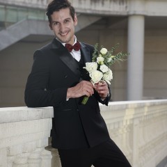 新郎结婚礼服男士西服套装婚礼高级感黑色正装高端男西装