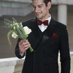 新郎结婚礼服男士西服套装婚礼高级感黑色正装高端男西装